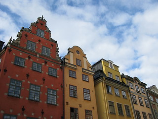 Image showing Houses in the old town Stockholm Sweden
