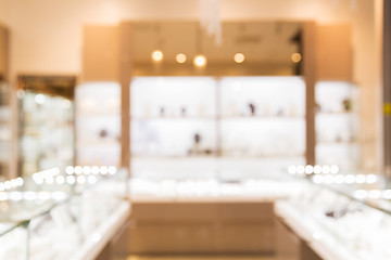 Image showing jewelry store blurred background