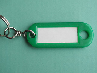 Image showing Green keyring