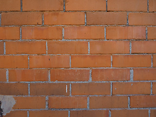 Image showing Red brick wall background