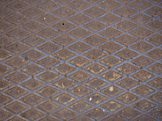 Image showing Steel diamond plate background