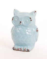 Image showing Blue owl gift, isolated