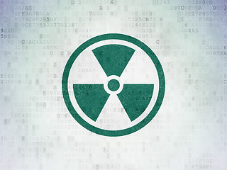 Image showing Science concept: Radiation on Digital Paper background