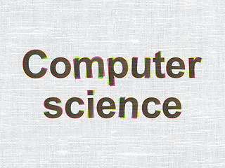 Image showing Science concept: Computer Science on fabric texture background