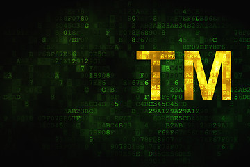 Image showing Law concept: Trademark on digital background