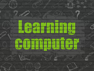 Image showing Studying concept: Learning Computer on wall background