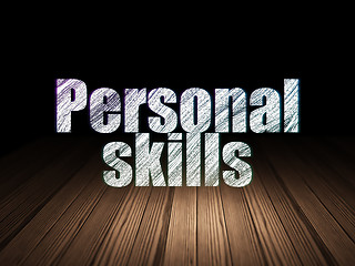 Image showing Education concept: Personal Skills in grunge dark room