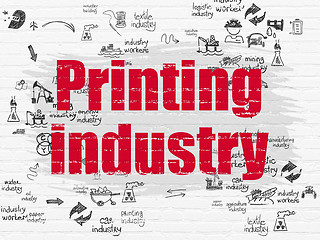 Image showing Industry concept: Printing Industry on wall background