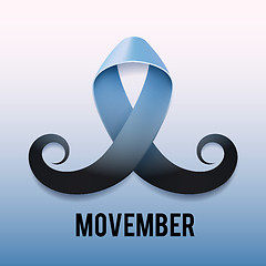 Image showing Prostate cancer ribbon awareness