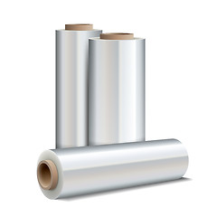 Image showing Roll of wrapping plastic stretch film