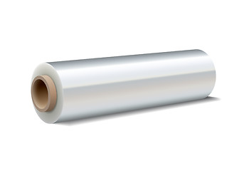 Image showing Roll of wrapping plastic stretch film