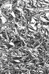 Image showing Silver foil texture