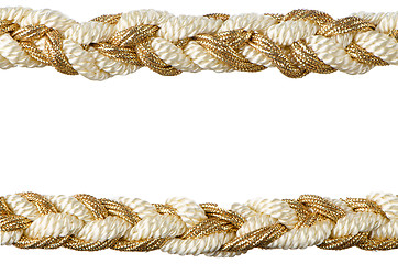 Image showing  Golden rope curtain tassels