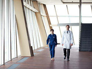 Image showing doctors team walking