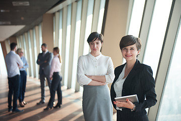 Image showing business people group, females as team leaders