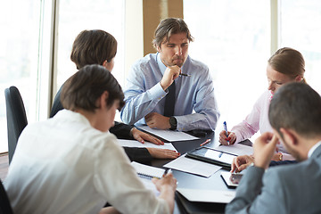 Image showing business people group on meeting at office