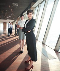 Image showing business people group, females as team leaders