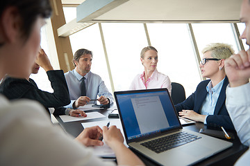 Image showing business people group on meeting at office