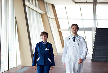 Image showing doctors team walking