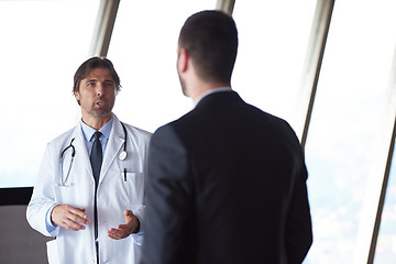 Image showing doctor handshake with a patient