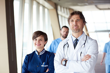 Image showing doctors team walking