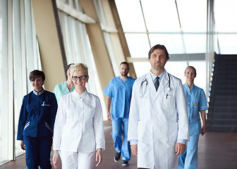 Image showing doctors team walking