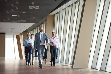 Image showing business people group walking