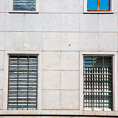 Image showing in europe italy milan old architecture and venetian blind wall