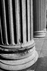 Image showing abstract old column in the  country  of europe italy and marble 