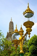 Image showing street lamp bangkok thailand  in the   sunny day    