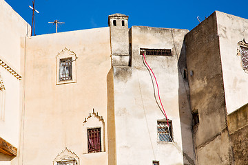 Image showing morocco land construction and  the sky