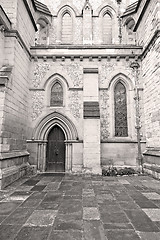 Image showing door southwark  cathedral in london england old  construction an