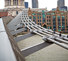 Image showing st paul cathedral in london england old construction and religio