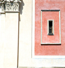 Image showing tradate varese italy   mosaic in red orange