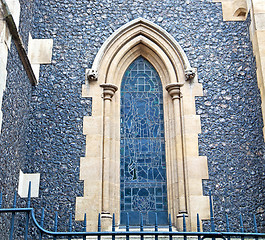 Image showing door southwark  cathedral in london england old  construction an