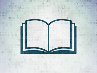 Image showing Science concept: Book on Digital Paper background