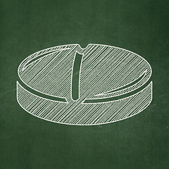 Image showing Health concept: Pill on chalkboard background