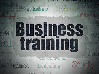 Image showing Studying concept: Business Training on Digital Paper background