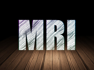 Image showing Healthcare concept: MRI in grunge dark room