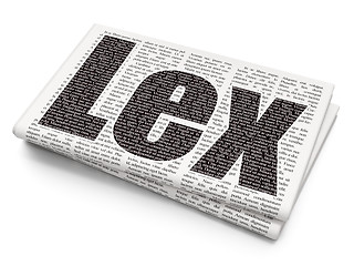 Image showing Law concept: Lex on Newspaper background