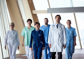 Image showing doctors team walking