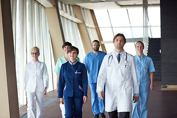 Image showing doctors team walking