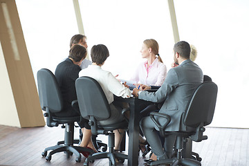 Image showing business people group on meeting at office