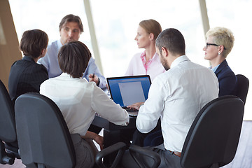 Image showing business people group on meeting at office