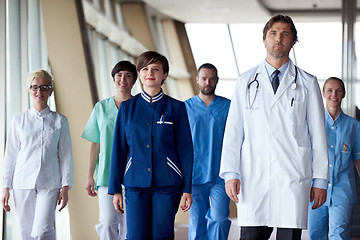 Image showing doctors team walking