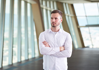 Image showing business man with beard at modern office