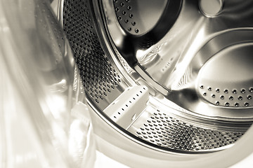 Image showing close up photo of a new washing machine