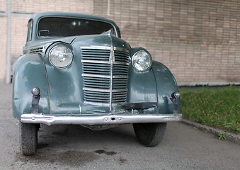 Image showing  retro car front view