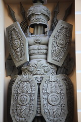 Image showing warrior antique military armor