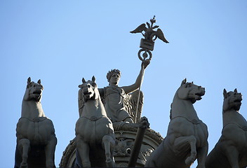 Image showing Nike on the triumphal chariot